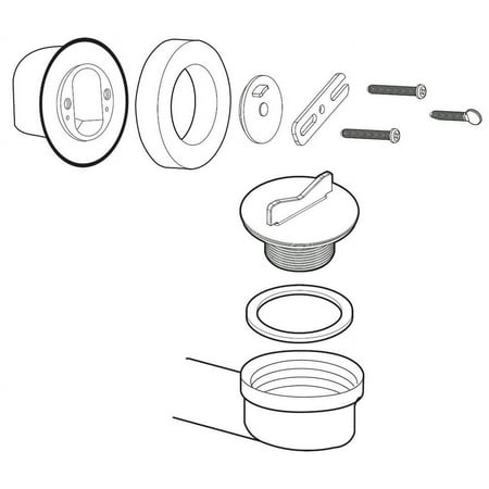 Moen 140690 Tub Drain Rough-In Kit