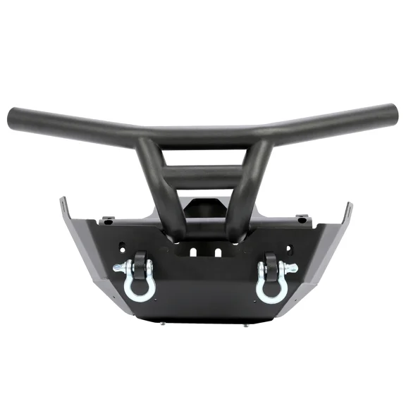 Steel Winch Compatible Front Bumper Replacement for 2017-2024 Can-Am Maverick X3 and X3 MAX Models, Off-Road Bumper with Skid Plate