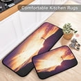 thumbnail image 6 of GZHJMY Cross Erected on The Hillside Kitchen Rug,Set of 2 Decoration Non Skid Washable Soft Super Absorbent Anti Kitchen Floor Mats for Kitchen Office Laundry Room Bathroom (19"x27"+19"x47"), 6 of 7