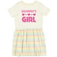 thumbnail image 3 of Inktastic Grammy's Girl Granddaughter Girls Toddler Dress, 3 of 5
