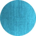 thumbnail image 1 of Ahgly Company Indoor Round Oriental Light Blue Industrial Area Rugs, 7' Round, 1 of 4