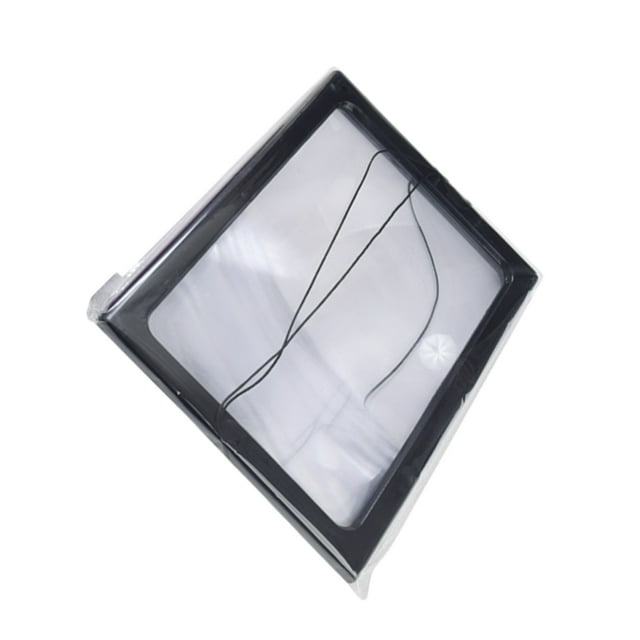 Shengyu Loupe Noire Illuminée avec Verre Loupe Convivial pour Lecture de Nuit