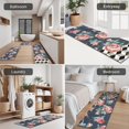 thumbnail image 5 of Pioneer Flower Floral Print Pattern Kitchen Rugs Sets Of 3,Kitchen Runner Rugs Non Skid Washable,Decorative Kitchen Floor Mats for Kitchen,Sink,Laundry,17"x30"+ 17"x47" + 17"x59", 5 of 6