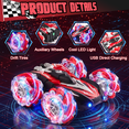thumbnail image 5 of Zacro RC Stunt Car for Kids, 2.4GHz Remote Control Car with Gesture Watch, Double Sided Race RC Car with Cool Lights for Boys Girls Kids Age 5+, 5 of 7