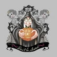 thumbnail image 2 of Women's Snow White and the Seven Dwarfs Evil Queen Pumpkin Graphic Tee Athletic Heather Medium, 2 of 4