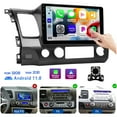 thumbnail image 2 of Car Stereo Radio with CarPlay Android Auto for Honda Civic 2006-2011, 10.1'' HD Touch Screen in-Dash GPS Navigation, Android 13, Mirror Link, Bluetooth, WiFi, 2G+32G, 2 of 14