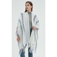 thumbnail image 4 of LinYooLi Women Knit Bohemia Pashmina Shawls Fashion Colorful Wraps Poncho Cape with Tassek Cardigan Fall Spring, 4 of 7
