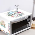 thumbnail image 2 of Microwave Oven Cover Cute Pattern Dustproof Oil Proof Machine Protector Decorative Kitchen Appliance Cover Nordic Style Simple Parts(01), 2 of 5
