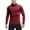 Burgundy, variant on Men's Athletic Compression Shirt Tight Lightweight Soft Biking Running Shirts Sports Workout Gym Long Sleeve Muscle Fit Thermal Mock Turtle Neck Base Layer Top Burgundy Large
