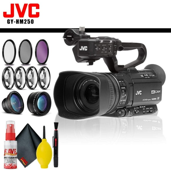 JVC UHD 4K Camcorder with Built-in Graphics + Filter Kit