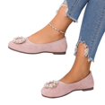 thumbnail image 4 of Willtoo Women's Ballet Flats, Round Toe Comfortable Flat Shoes, Slip‑On Non-Slip Summer Breathable Loafers Soft Sole Dress Casual Walking Shoes for Daily Party Office Wear, 4 of 5
