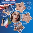 thumbnail image 5 of 4th of July Body Glitter Stick, Red White Blue Patriotic Shimmer for Face Hair Body, Waterproof Long-Lasting Makeup for Independence Day Party, 5 of 5