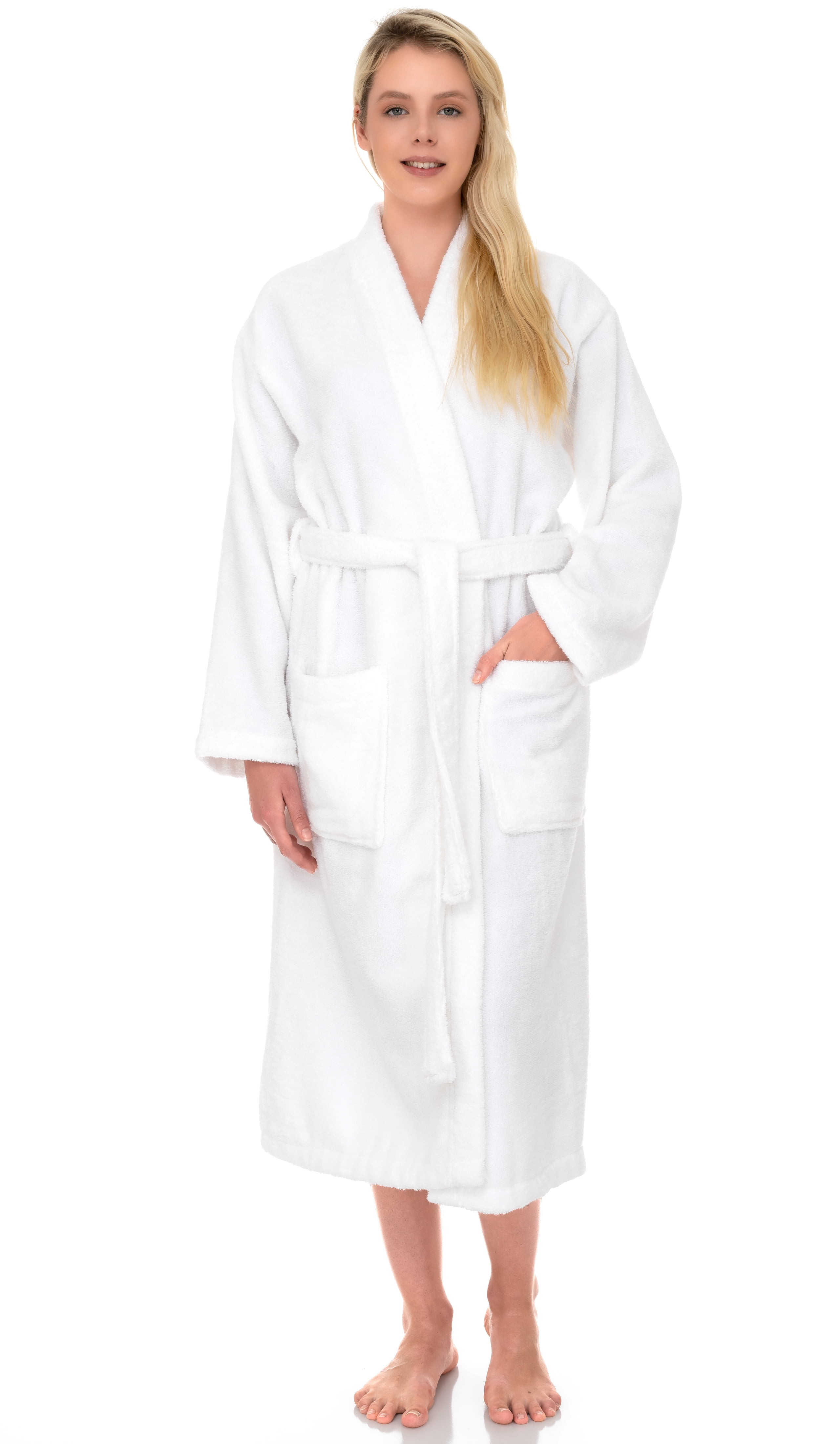 TowelSelections Women's Robe Cotton Terry Cloth Kimono Soft Bathrobe X ...