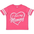 thumbnail image 3 of Inktastic I Love My Mommy in White Chalk Heart Boys or Girls Toddler T-Shirt, 3 of 5