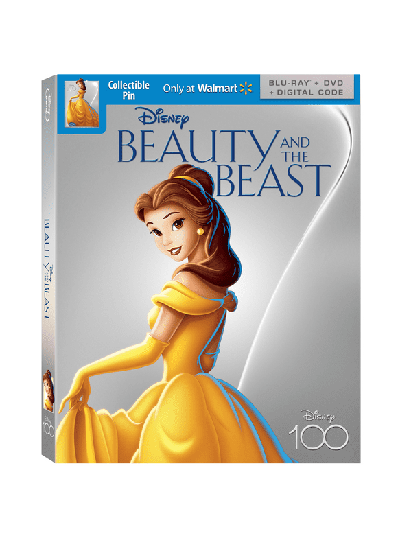 Beauty and The Beast - Disney100 Edition Walmart Exclusive (Blu-ray + DVD + Digital Code)