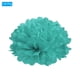 thumbnail image 3 of Uxcell Pom Poms de Papel Flores Bola para Decoración de Boda, Baby Shower, Fiesta de Cumpleaños, Fondo Turquesa, 3 of 7