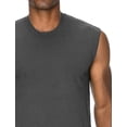 thumbnail image 3 of J. METHOD Men's Premium Basic Casual Muscle Tank Top Sleeveless Crewneck Active Workout T Shirts NEMT107 Dark Grey 5XL, 3 of 4