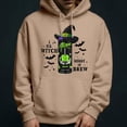 thumbnail image 2 of FEIFLY Halloween Men Graphic Hoodie Pullover Sweatshirt Long Sleeve Casual Jacket Ghost Spider Print For Fall Winter Comfortable Tops Chic Streetwear, 2 of 5