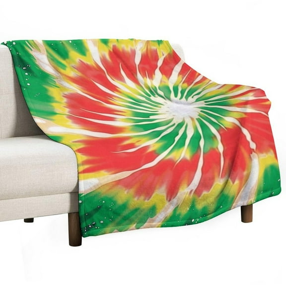 Colorful Swirls Tie-dye Soft Print Blanket Throw Blankets Warm Cozy Lightweight Couch Blanket Stuff Gifts for Women Girls Kids Mom Teens Boys