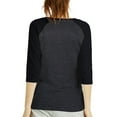 thumbnail image 3 of Sofra/Cottonbell Women Jersey Raglan 3/4 Sleeve Baseball Tee Shirts Top, 3 of 3