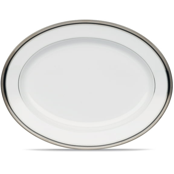 Noritake Austin Platinum Medium Oval Serving Platter