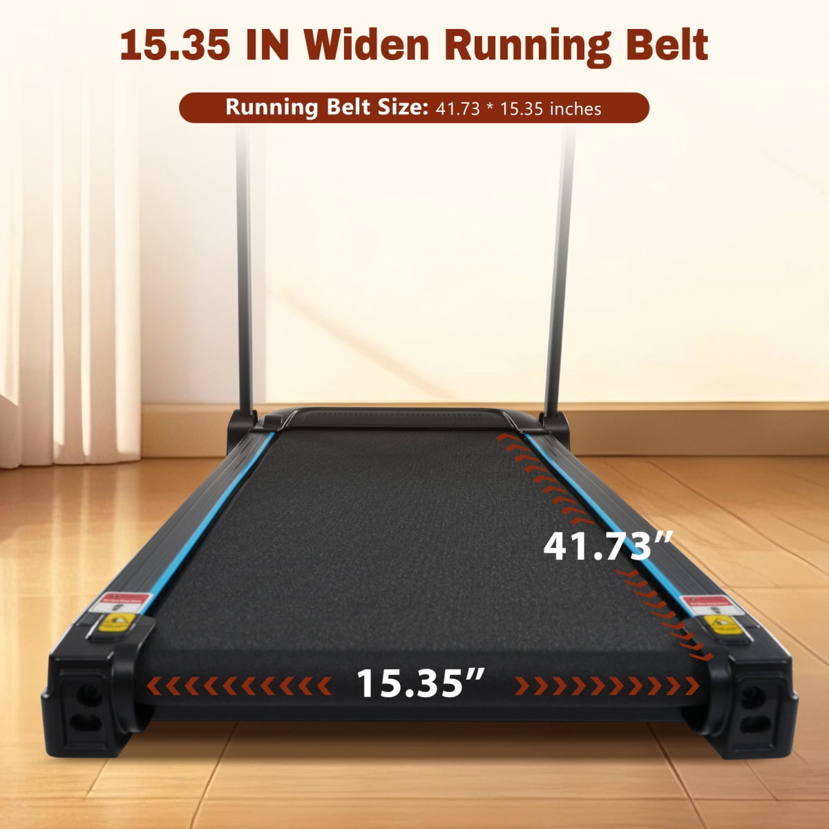 3.5HP New Treadmills for Home, Hydraulic System Auto Foldable Treadmill with Incline,10MPH 350Lbs Weight Capacity Electric Treadmills with Heart Rate Sensors,Type C & USB Charge ,Bluetooth Speaker