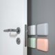 thumbnail image 2 of Tope de puerta de silicona, parachoques para manija, autoadhesivo, silencioso, protección antigolpes, almohadilla de puerta, almohadilla protectora de pared para mejoras del hogar, cuadrada, negra, 2 of 5