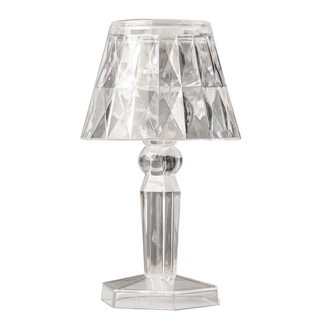 Lámpara de noche de barra romántica de mesa de luz de proyección de cristal de diamante LED (1 pieza) Tmvgtek Iluminación del hogar multifuncional