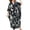 Black#1, variant on Plus Size Muumuu Dress Hawaiian Print Cotton Short Sleeve Casual Loose Fit Summer