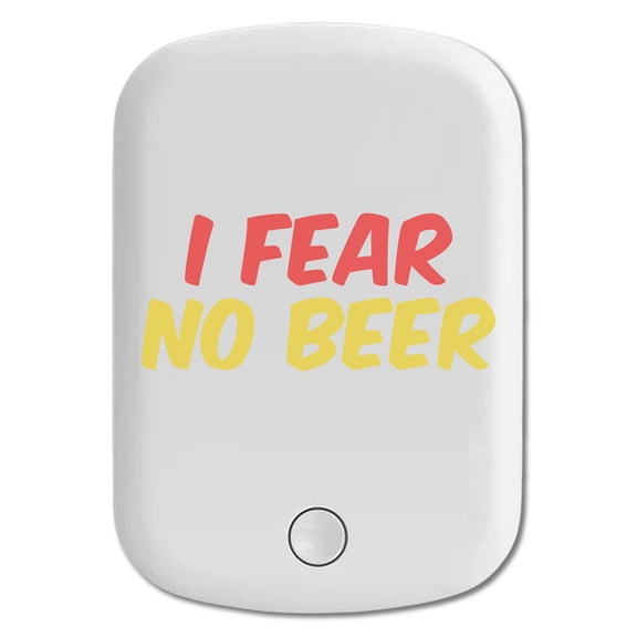 DistinctInk Magnetic Battery Pack, 5000 mAh Wireless Portable Charger with USB-C Cable, Compatible with MagSafe iPhone 14 / 13 / 12 Series - I Fear No Beer