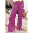 thumbnail image 3 of Pantalons Longs Amples pour Femmes Été Taille Large en Coton Lin, 3 of 4