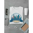thumbnail image 3 of Skyline Badge Houston City Men White T-Shirt, Male Medium, 3 of 4