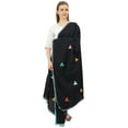 thumbnail image 4 of Phagun Indian Women's Chunni Designer Cotton Dupatta Ethnic Stole Scarves-Black, 4 of 5