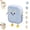 blue-12L, variant on Cartoon Trash Can, 2.4 Gallon/9 Liter Kitchen Wall-Mounted Trash Can with Lid Ideal for Kitchens, Bathrooms, Offices, and Bedrooms Space-Saving and Decorative Waste Container (blue-12L)
