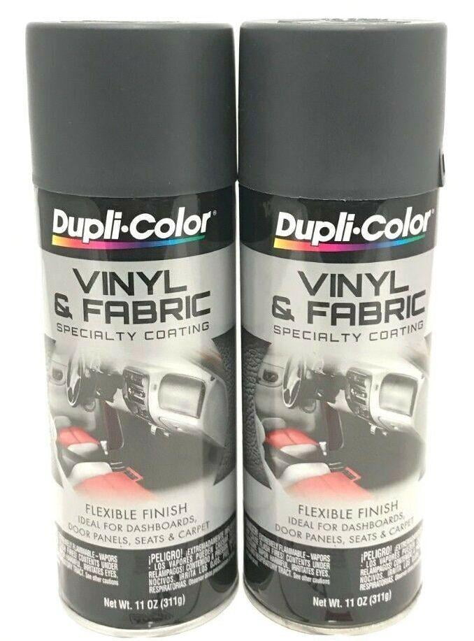 Duplicolor HVP111 2 Pack Vinyl & Fabric Spray Paint Charcoal Gray