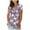 Multicolor, variant on Ichuanyi Womens Tops, Summer Womens Fashion Plus Size Gradient Color V-Neck Short Sleeve T-shirt Tops Blouse