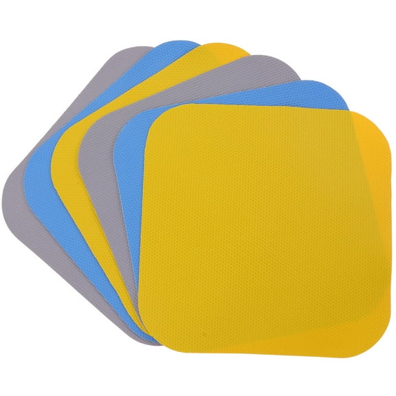 HOOWIFFY 6pcs Non Skid Jar Gripper Pads Multi Function Bottle Opener Cushions For And Opening Rubber Slip Mats Design