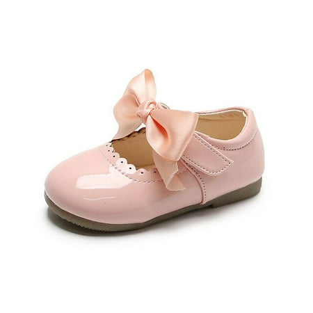

ANXINDAXZ Toddlers Girls Shoes Children s Flats PU Patent Leather Kids Dress Shoes Soft Cute Princess Sweet With Butterfly-knot Bowtie New