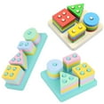 thumbnail image 4 of NbKWFW Kids Stacking Blocks Building Blocks Toys Stacking Blocks for Toddlers 2-4 Years Block Christmas Gifts Black&nbsp;of&nbsp;Friday, 4 of 7