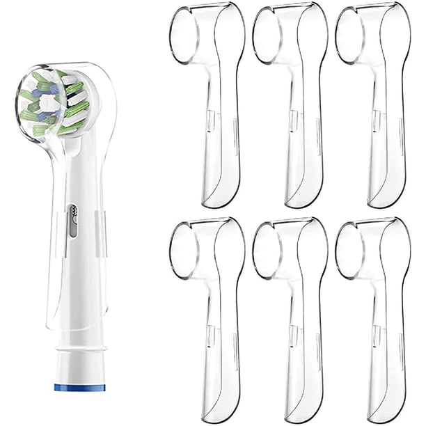 Tapa protectora de cepillo Oral B de 6 piezas, almacenamiento de cepillo de repuesto para cepillo de dientes eléctrico, conveniente para viajar y mantiene el polvo alejado para una mejor salud