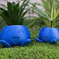 thumbnail image 3 of Oddish Pokemon Azul Pequeña Maceta Suculenta Maceta brillar  Electrónica, 3 of 5