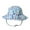 Blue 05, variant on Meresysid Toddler Kids Baby Girls Upf Beach Sun Protection Hat Adjustable Hat Wide Brim Summer Outdoor Hat With Chin Strap Blue