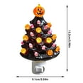 thumbnail image 3 of BKER Ceramic Halloween Black Tree Halloween Plug In Small Night Light Black Christmas Tree, 3 of 5
