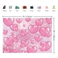 thumbnail image 6 of 7×5FT Pink Heart Backdrop Y2K Theme Early 2000s Glitter Romantic Photography Backdrop Valentine's Day Mother's Day Birthday Party Supplies, 6 of 6