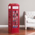thumbnail image 1 of Southern Enterprises Armoire de Rangement pour Cabine Téléphonique en Rouge, 1 of 7