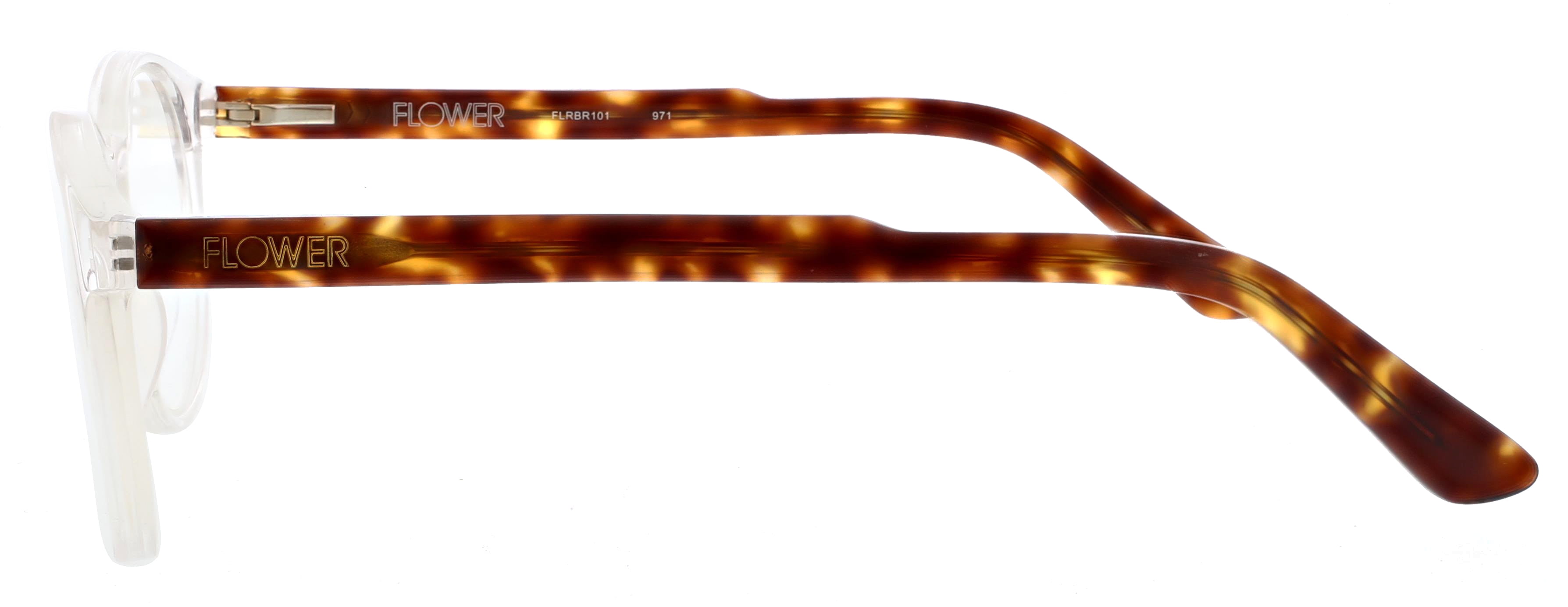 FLOWER by Drew Blue Light Computer Glasses, Daisy Frame, Crystal Tortoise
