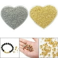 thumbnail image 6 of Hypoallergenic Spacer Bead 14K Yellow Gold Filled Beads Jewellery Making 100pcs Gold 3MM, 6 of 6