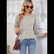 thumbnail image 4 of Sudadera para Mujer, Cuello Redondo, Plisada, Larga, Túnica, Ropa de Invierno 2025 Albaricoque M, 4 of 10