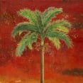thumbnail image 2 of Pinto, Patricia 26x26 Gold Ornate Wood Framed with Double Matting Museum Art Print Titled - La Palma on Red II, 2 of 4