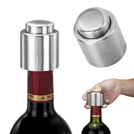 Minch Wine Bottle Press Stoppers Stainless Steel Vacuum Sealed Corks